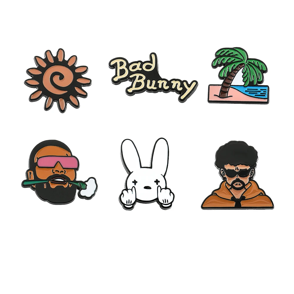 6 Pcs Cartoon Rap U…