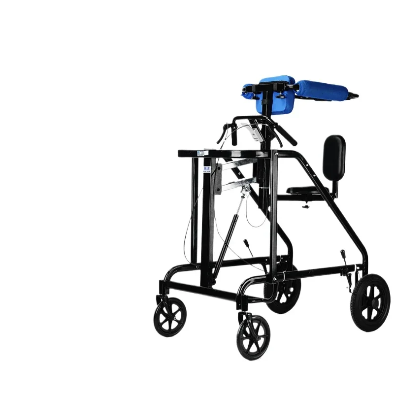 

Walking Aid Two-in-One Trolley Auxiliary Walking Rehabilitation Training Walker Drop-Resistant