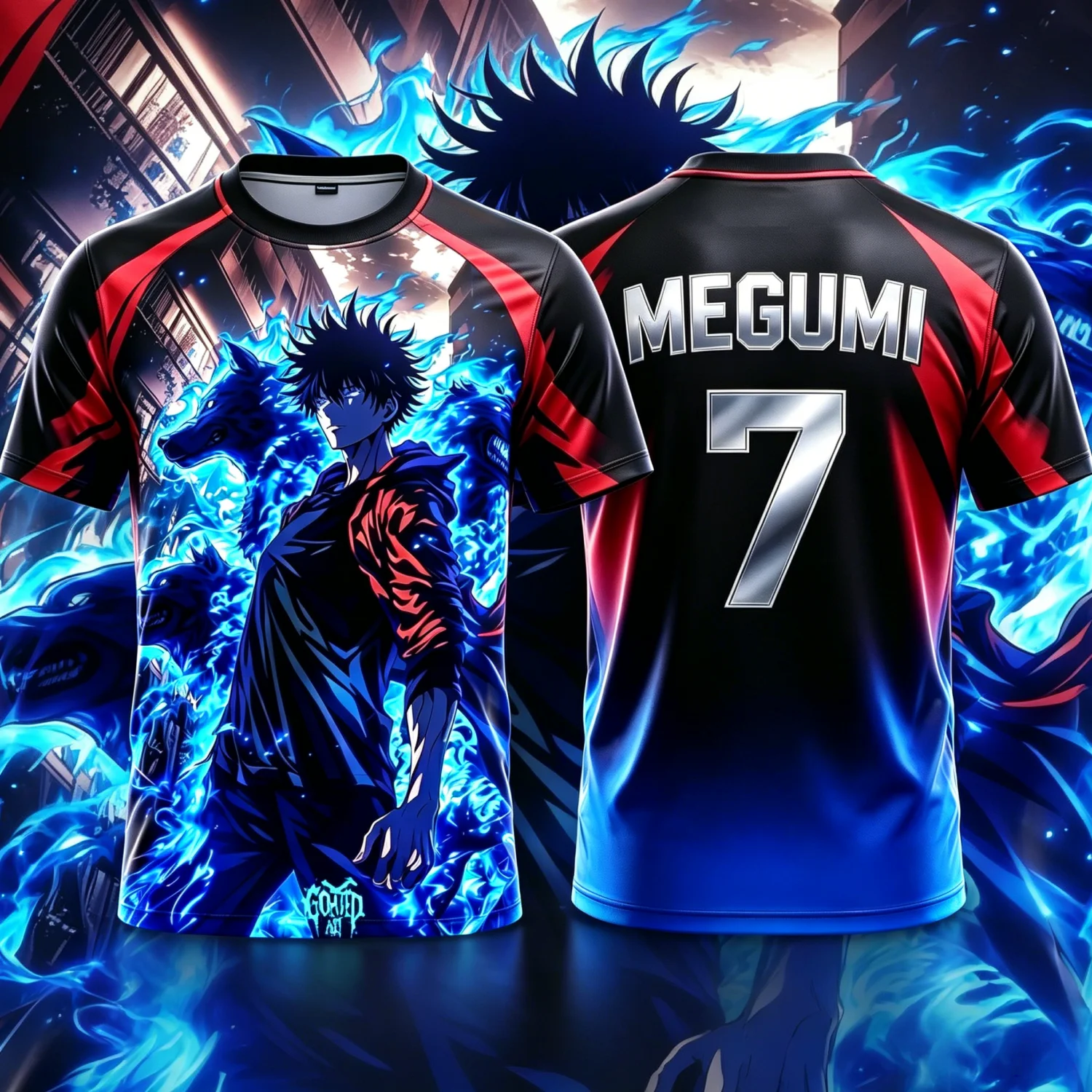 2026 Summer Jujutsu Kaisen Retro Cosplay T-shirt Men's 3D Printed Jiu Jitsu Short-sleeved Family Unisex Children's Sports Shirt