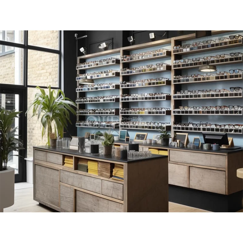custom.Optical Display Cabinets Customized Eyewear Display Glasses Stand Optical Store Showcase