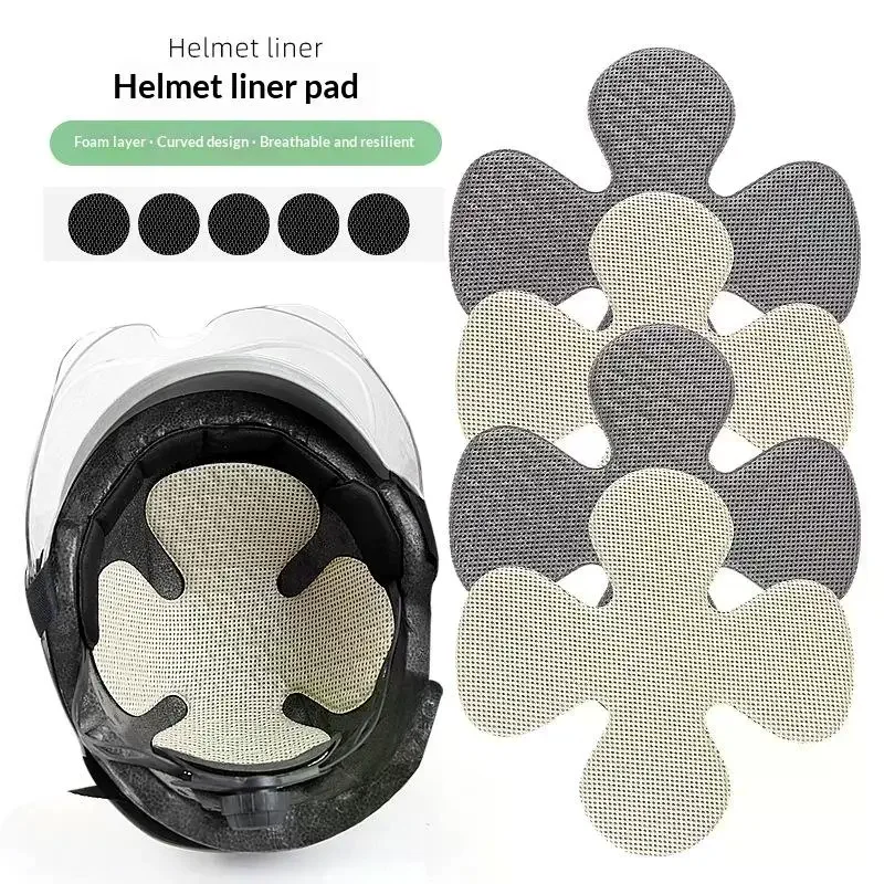 Motorcycle Helmet Liner Reusable Washable Pad Inserts Helmet Replacement Padding For Men Women Adults Students Friends Outdoor