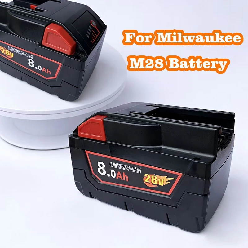 

Супераккумулятор 28В 6.0Ач/8.0Ач для Milwaukee M28, литий-ионный сменный аккумулятор для Milwaukee 28В M28 48-11-2830 0730-20, аккумулятор для инструментов