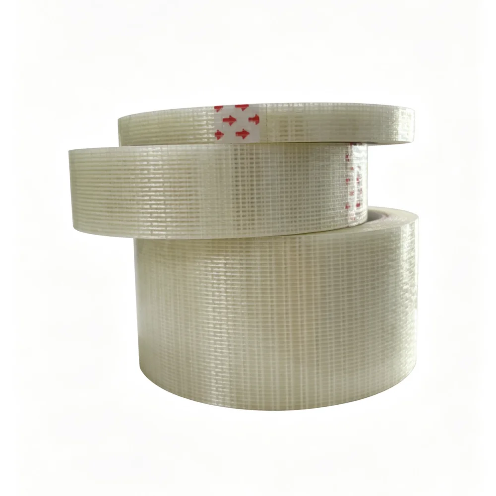 

Grid glass fiber strong adhesive tape electric refrigerator lithium battery pack heavy object bundling model super fixed tape