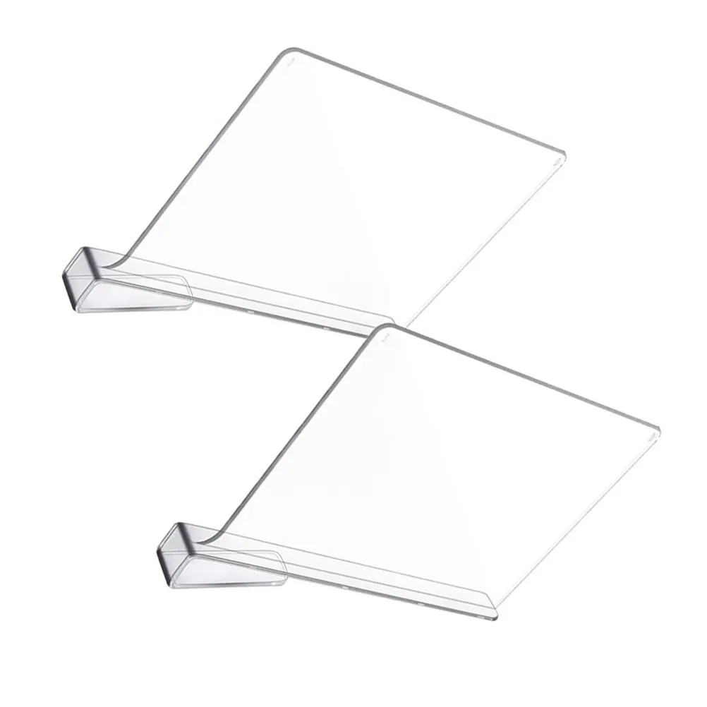 

4pcs Acrylic Clear Closet Shelf Shelf Divider Transparent Storage Acrylic Cabinet Divider Rack Closet Organizers
