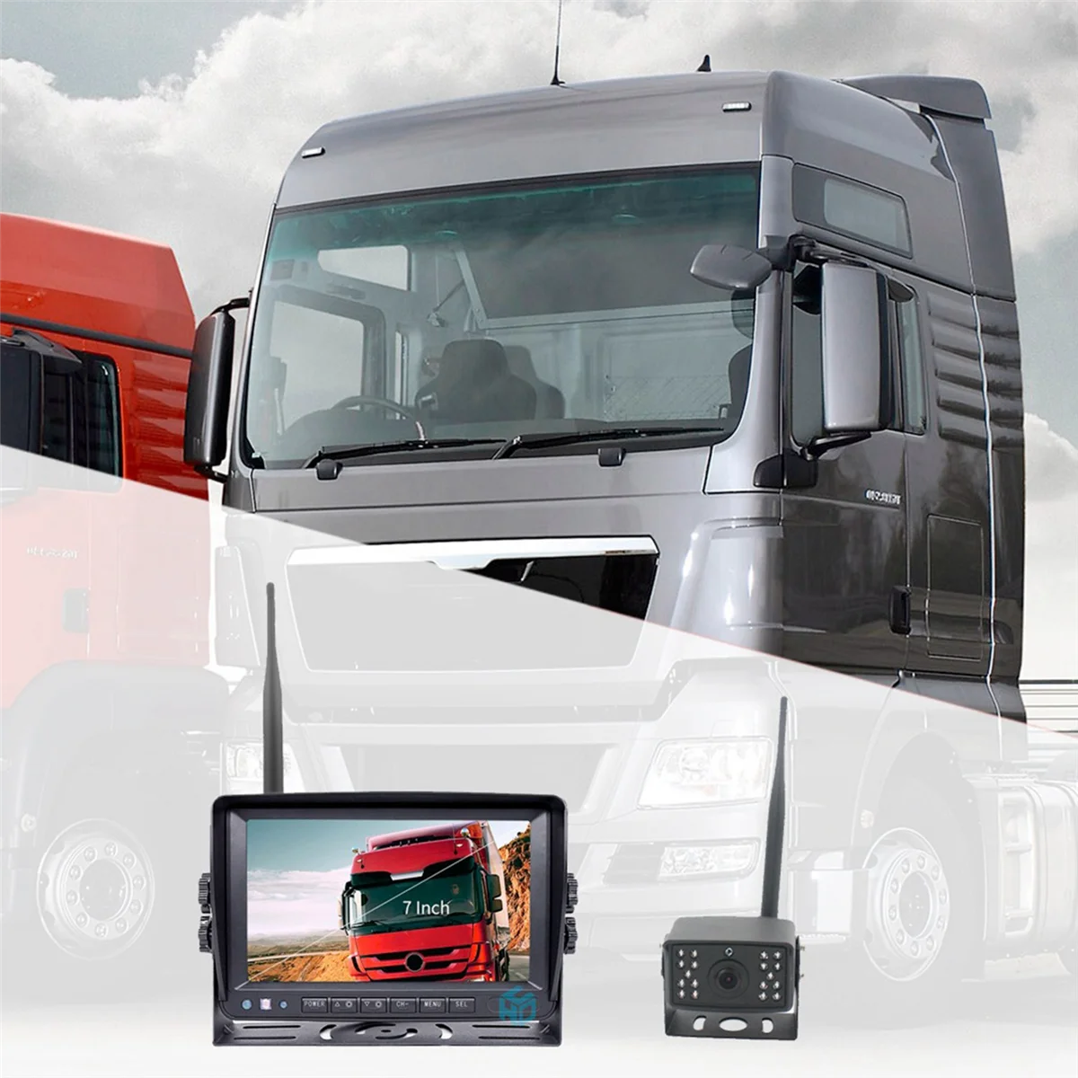 

PZ607-W-D 7.0Inch Digital Audio&Video Separate Reversing Car Monitor
