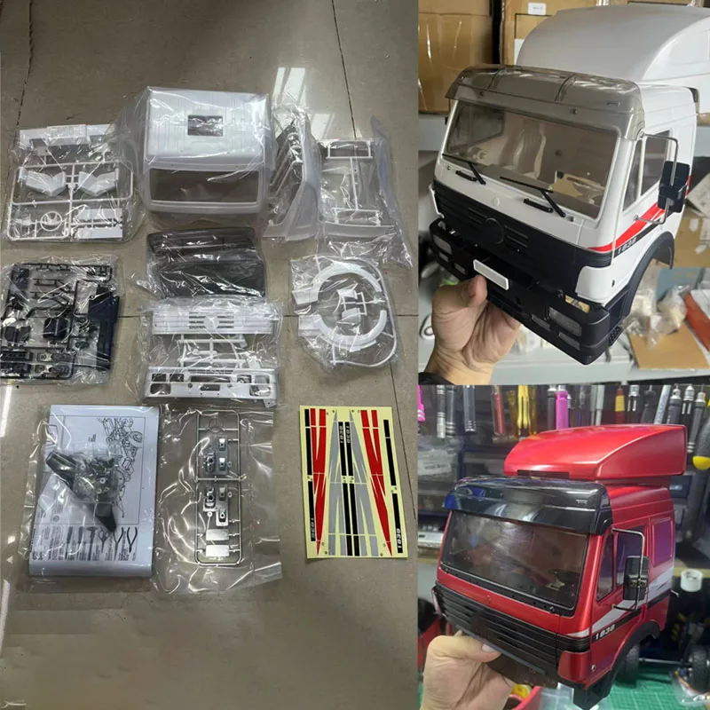 

Plastic ABS Cab Body Shell for 1/14 Tamiya RC Truck Mercedes-Benz Actros AROCS 3363 1851 1838 1850 3853 Toy Car Parts