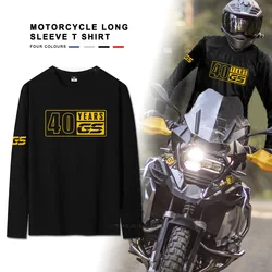 Camiseta de manga larga para motocicleta, camisa con cuello redondo para BMW R1200GS, F750GS, F850GS, R1250GS, F800GS