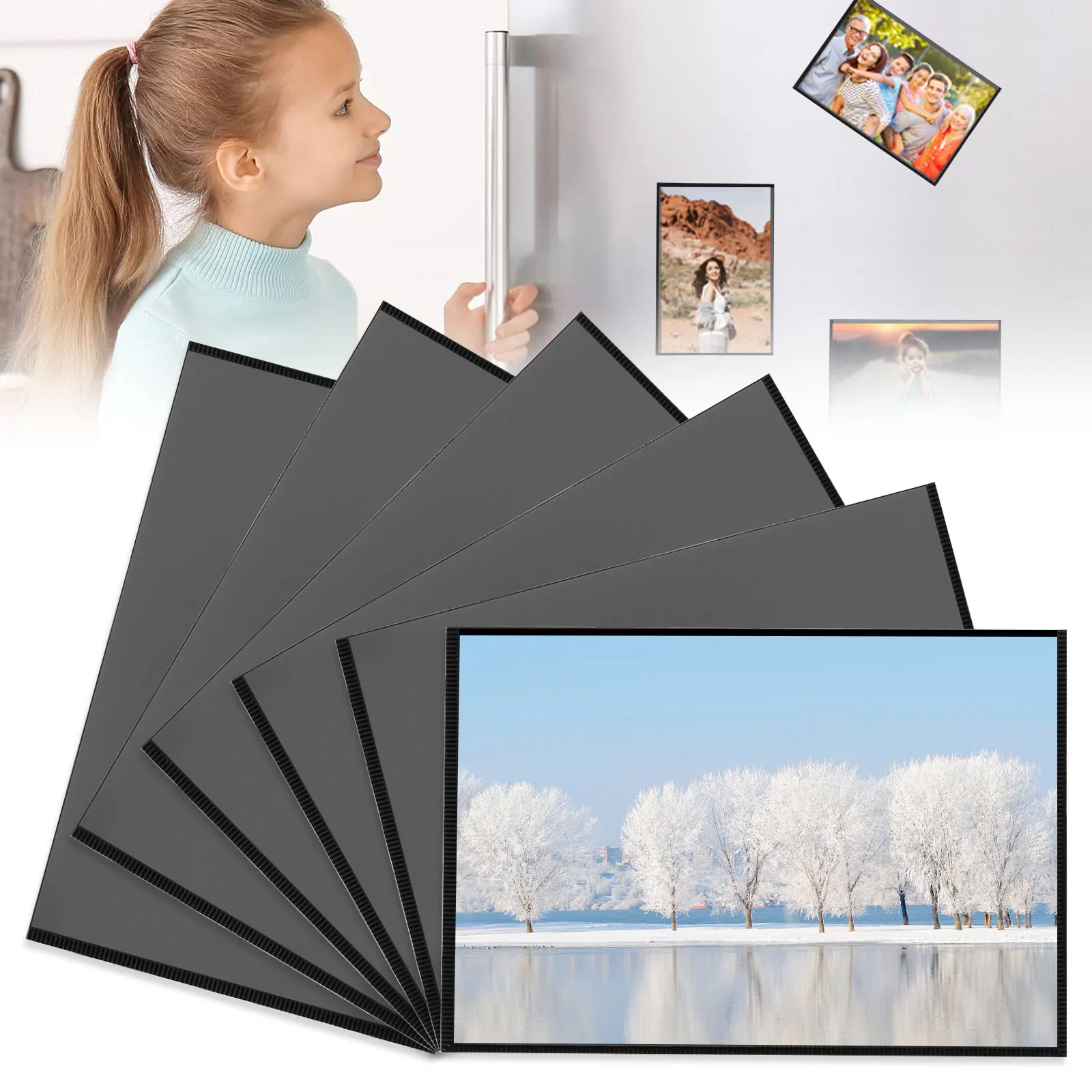 6/10/20Pcs Magnetic Picture Frames 4