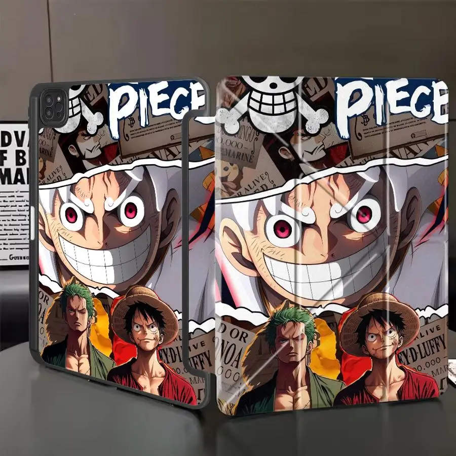 Anime O-OneS P-ieceS LuffyS Tablet Case For iPad Air 4 5 M3 M2 1 2 M4 11inch Mini 6 7 Pro 11th 10th 9th 8th 7th 12.9inch Pro