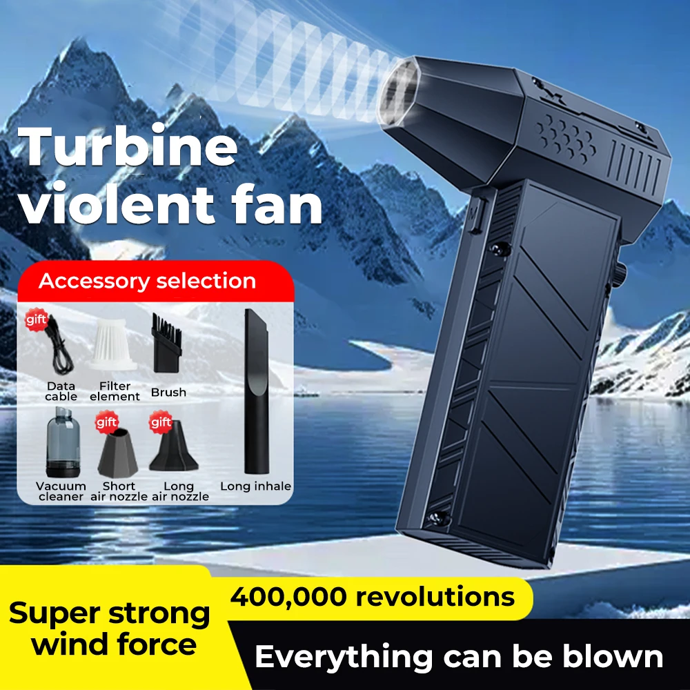 X6 Violent Fan 200000 U/min Leistungsstarkes Luftgebläse X9 Staubsauger Typ C Wiederaufladbarer starker Wind 53 m/s X11 Turbo-Jet-Gebläse
