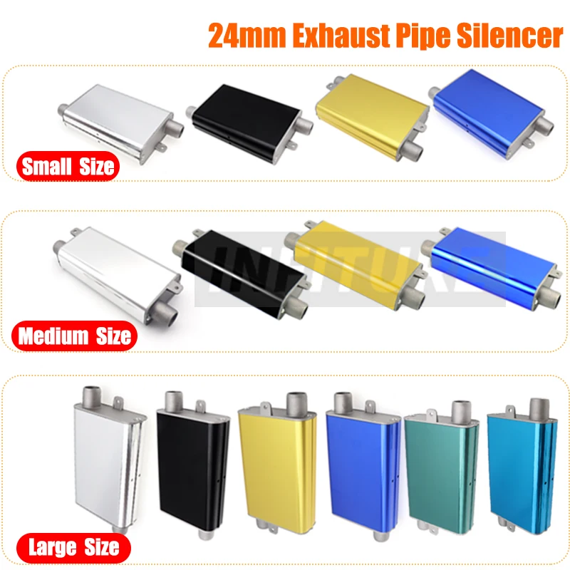 24mm Muffler Air  Parking Heater Exhaust Pipe Aluminum Alloy Small Medium Large For Car Truck Camper VAN