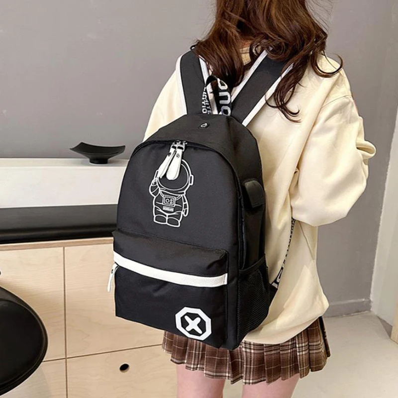 New Children Backpack School Bags For Boy Girls Anime Luminous School Backpack Casual Shoulder Crossbody Bag Gift