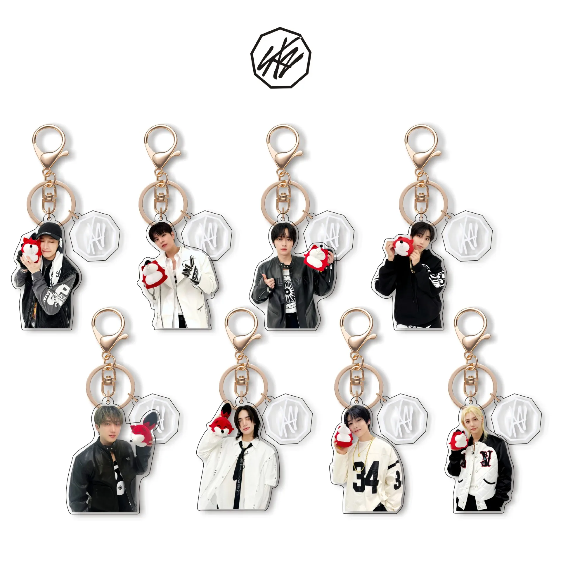 Korean Boy Band Acrylic Keychain Lee Min-Ho Hwang Hyun-Jin Seo Chang-Bin Lee Yong-Bok Kim Seung-min Exclusive Design Present