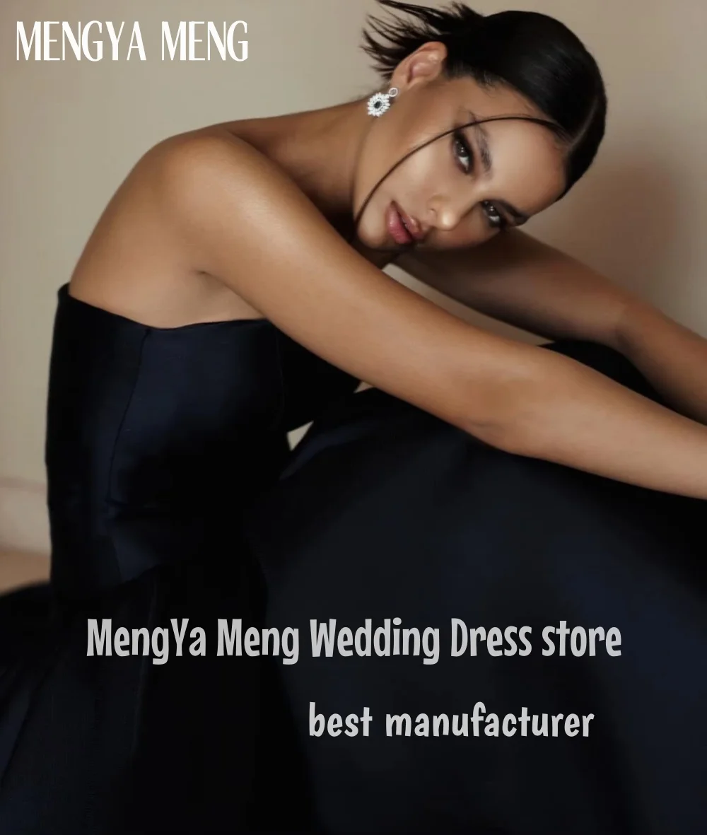 ZHUISHU 맞춤형 사우디 우아한 블랙 댄스 파티 드레스 여성 Strapless a 라인 파티 이브닝 ​​드레스 바닥 길이 특별 행사 가운