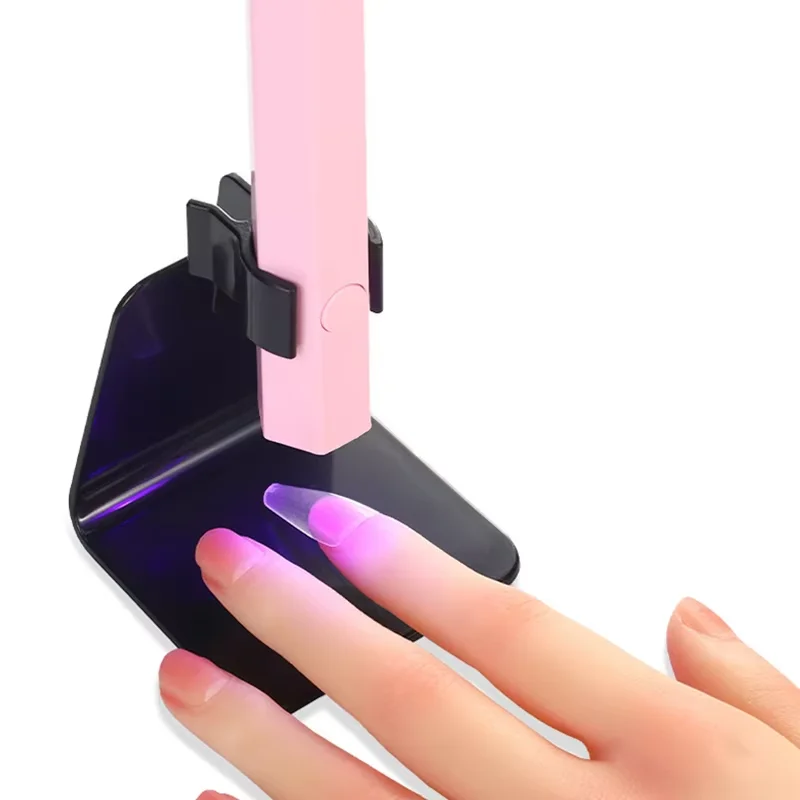 핸드 헬드 거치대 UV LED 미니 건조기 기계, 램프 스탠드, 네일 아트 조명, 광선 요법 브래킷, 살롱 DIY 매니큐어 디자인 도구