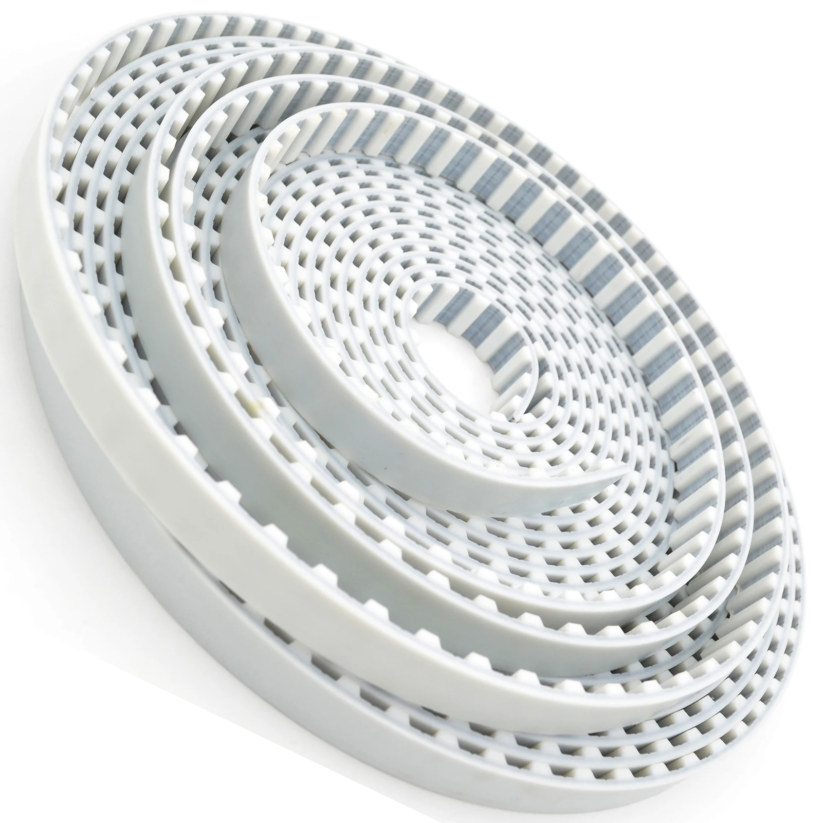 POWGE Trapezoidal PU T10 Open Timing belt width 10/15/20/25/30/32/40/50mm Polyurethane steel Rubber fiberglass core T10 pulley
