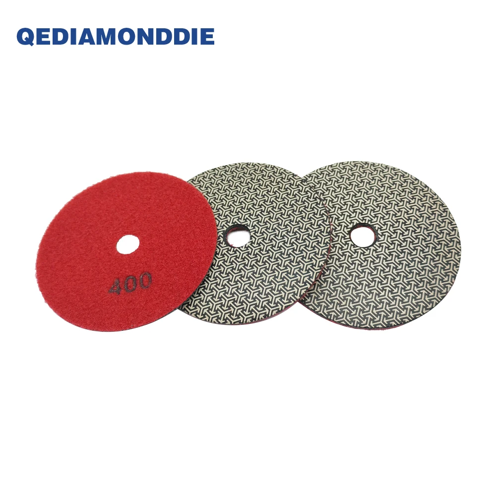 Electroplated Diamond Polishing Pads Wet Diamond Buffing Pads for Concrete Marble Granite and Gems Dry Polishing