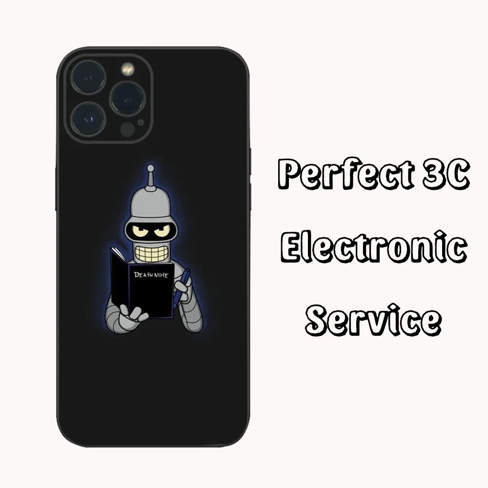 Coque de téléphone F-Futurama Anime B-Bender, coque en silicone souple pour iPhone 15 14 13 12 Mini 11 Pro XS Max X Poly SE5 6 7 8 Plus