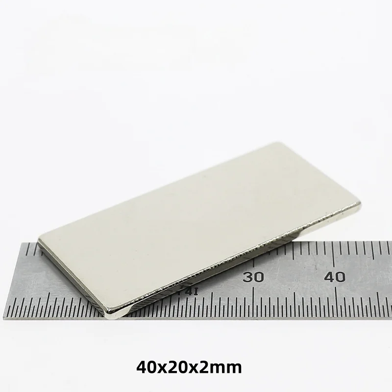 40x20x2 Quadrate Strong Magnet 40mm*20mm X2mm Strip Powerful Magnet 40x20x2mm For Home Refrigerators, Offices DIY 40*20*2