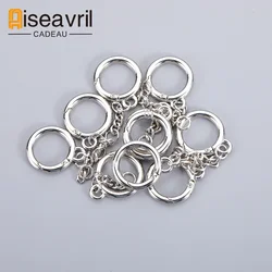 5/10PCS Metal Spring Gate O Ring Openable Leather Bag Handbag Belt Strap Buckle Keychain Pendant Dog Chain Snap Clasp Clip Hook