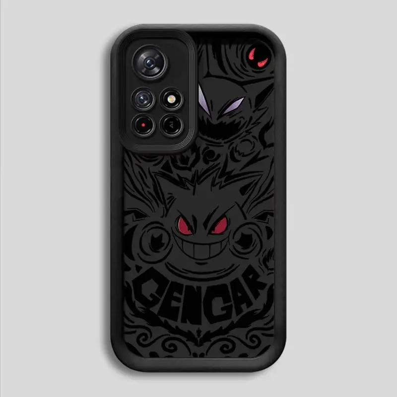 Handy hülle für Xiaomi Redmi Note 10 11 12 13 Pro plus 11s 12s 11pro 10pro 12pro Silikon Soft Anime Pokemons Gengar Cover