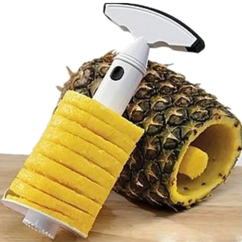 New Pineapple Corer Slicer Stainless Steel Plastic Pineapple Peeler Cutter Cores Easy Remover Fruit Paring Knife Kitchen Tools