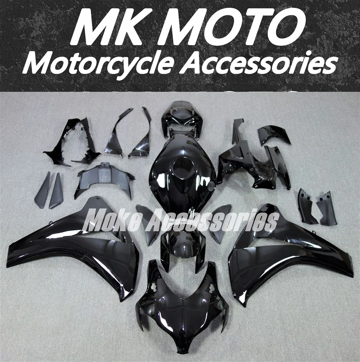 

Moke moto Motorcycle Fairings Kit Fit For Cbr1000rr 2008 2009 2010 2011 Bodywork Set High Quality ABS Injection New Black