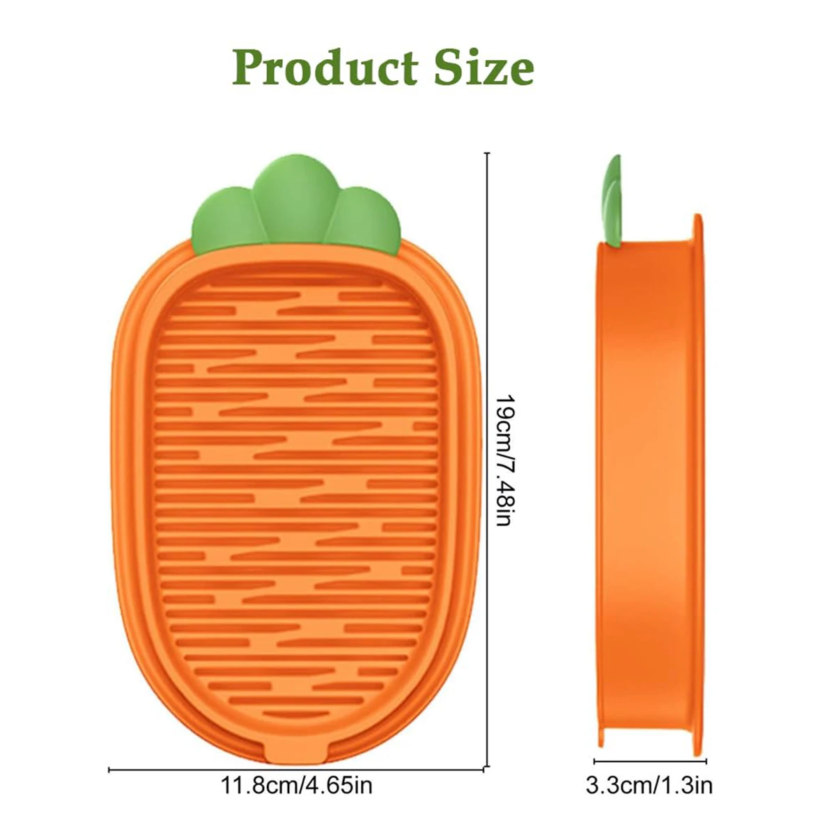 1PC Cat Grass Grow Kit - Carrot Style Soilless Germination Tray, Perfect for Seed Starting & Plant Growth, Easy to Use DURABLE