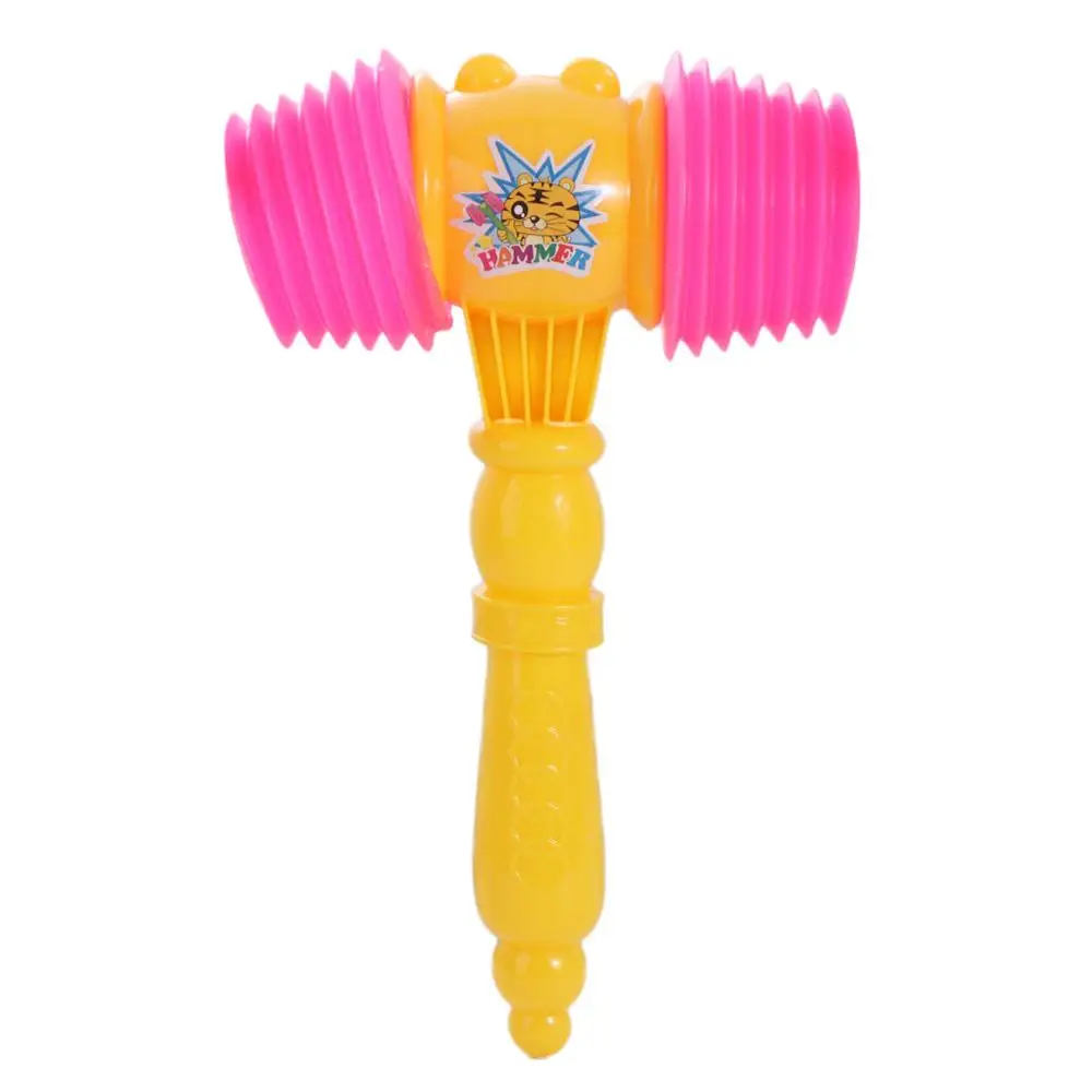 Unique Toys Vocal Knocking Knocking Hammer Toy Noise Maker Squeaky Sound BB Hammer Large Plastic Sound Hammers Toys Toddler