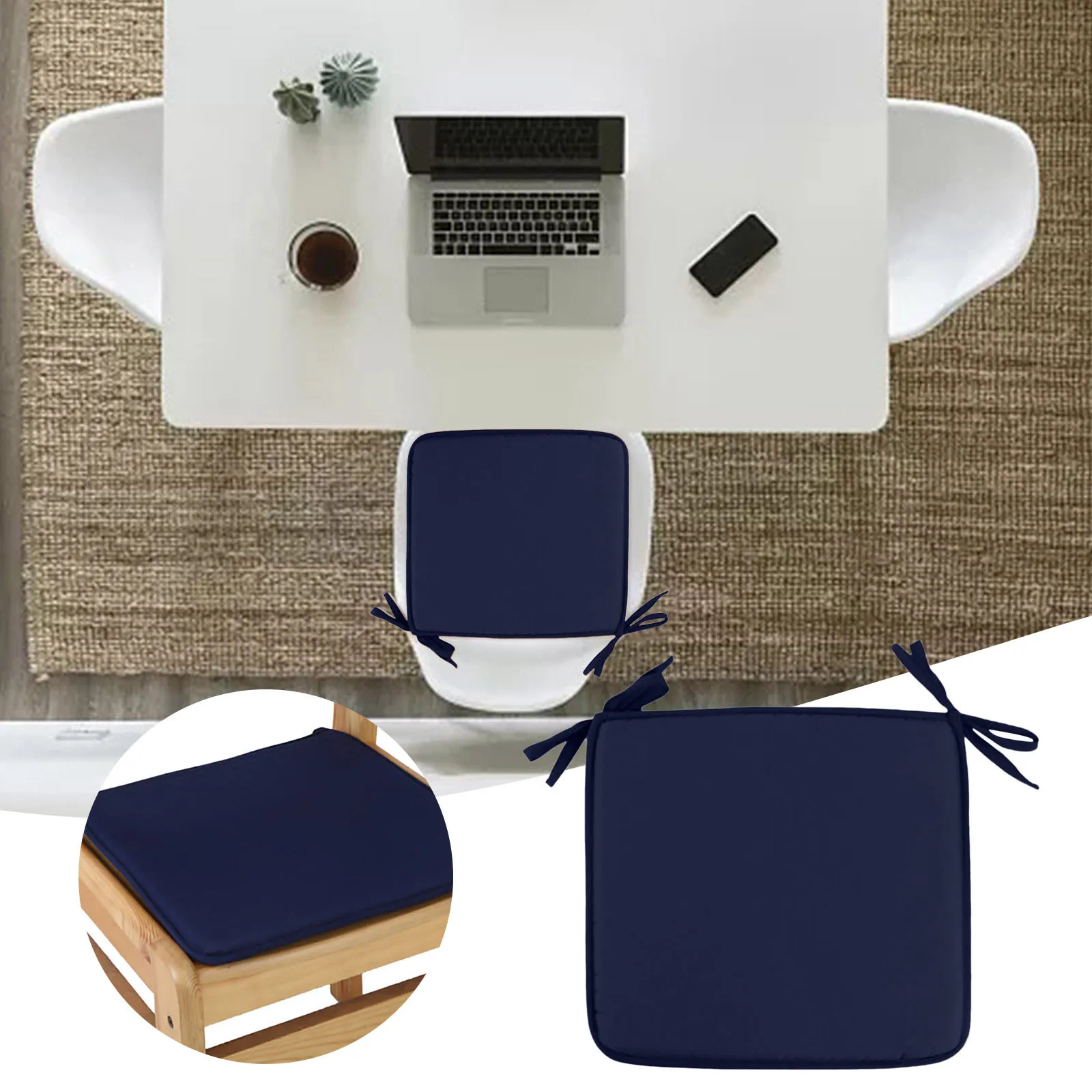 Chair Pad With Ties Non Slip Kitchen Dining Chair Cushion And Seat Cushion With but Cushion for Car Back Support for Sitting