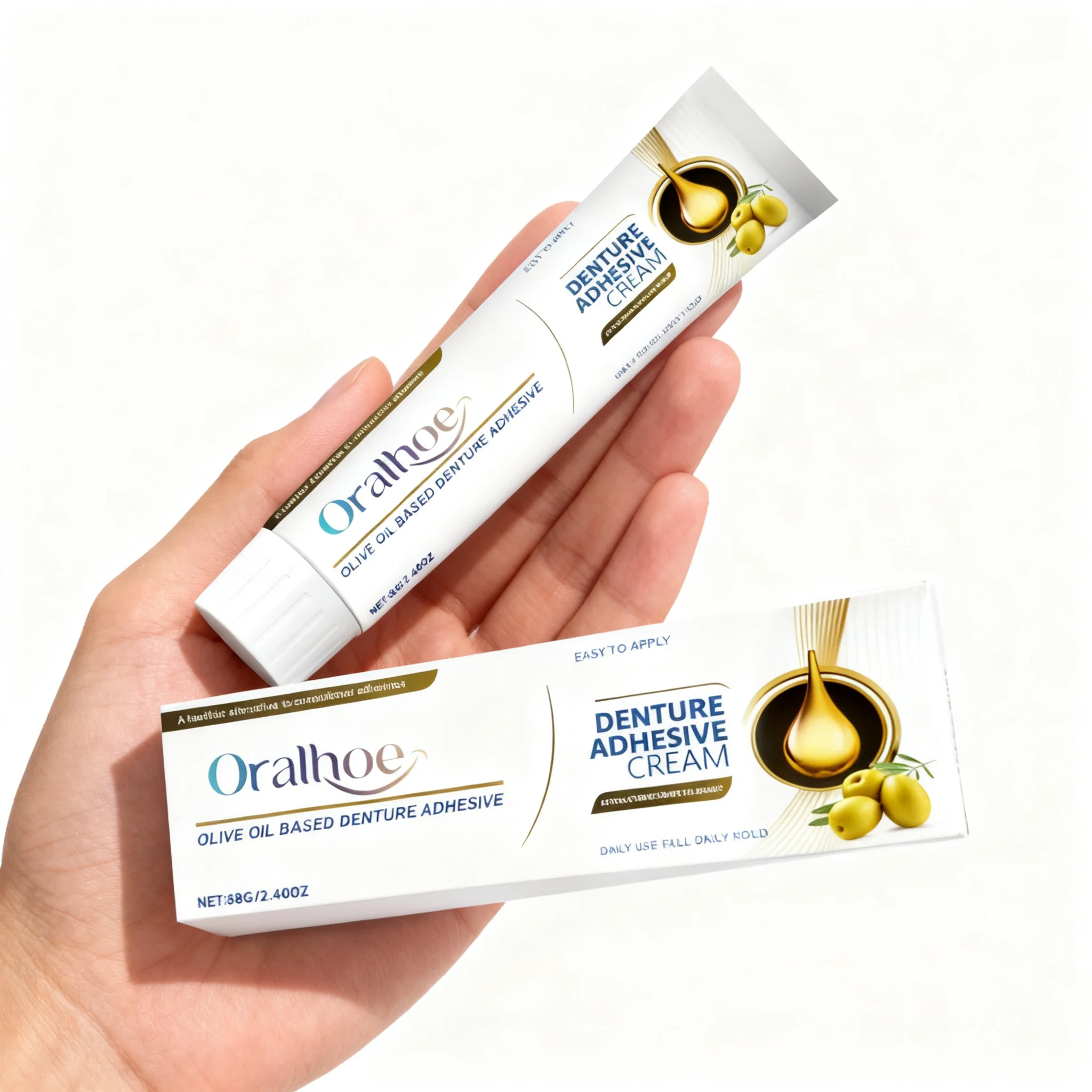 Comfort Denture Adhesive 68g Denture Care Thermoplastic Secure Fixation Natural Fit Adhesive Cushion Friction Fixed Dentures