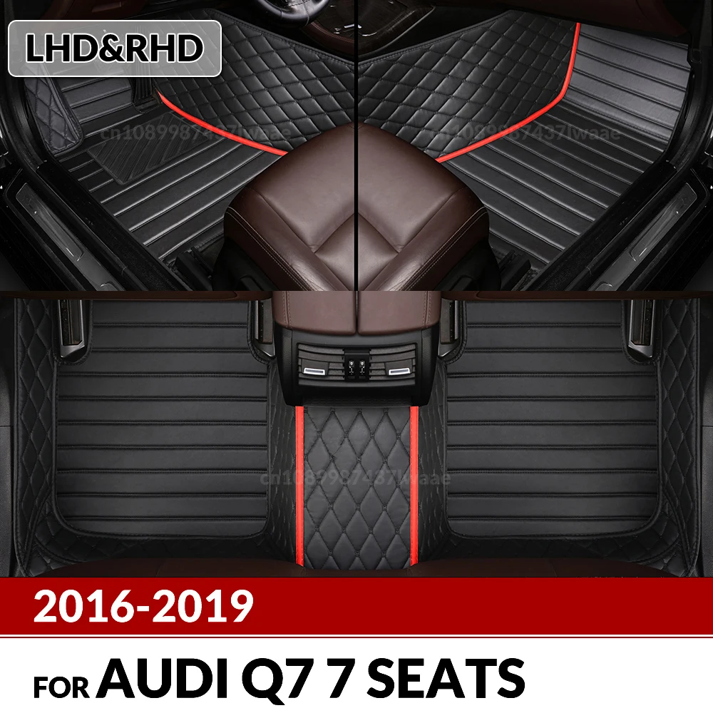 

Автомобильные коврики для AUDI Q7 (7 мест) 2016 2017 2018 2019 Пользовательские автомобильные подушечки для ног автомобильный ковер чехол аксессуары для интерьера