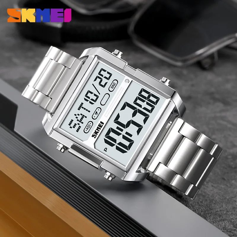 SKMEI 2299 New Sports Leisure Digital Watch Men's Waterproof Date Multi Functional Countdown Men's Electronic Watch Reloj Hombre view 5