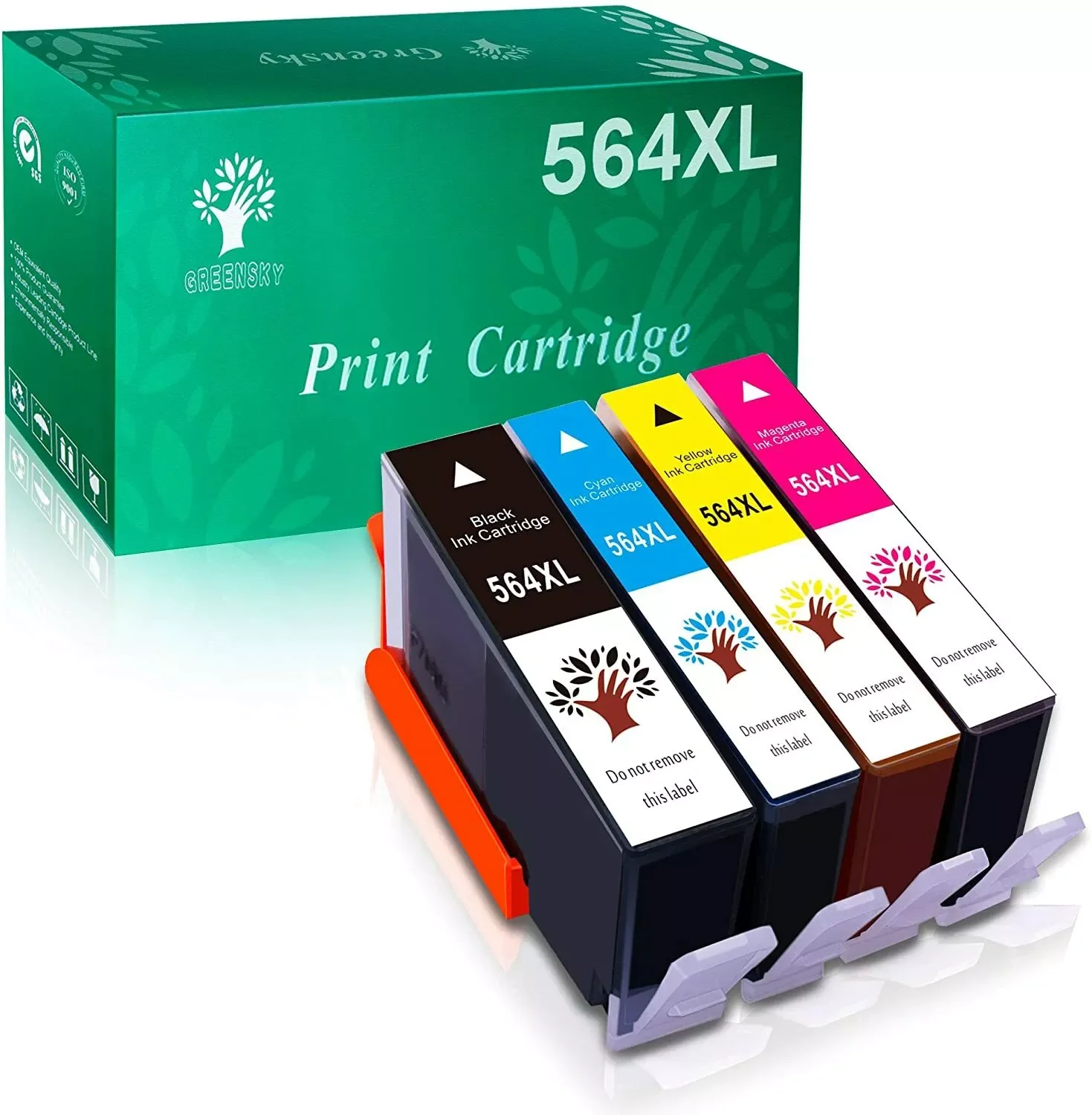 Set of 4 PK Ink Cartridge For HP 564 XL Photosmart 5514 5510 5511 5512 5515 5520