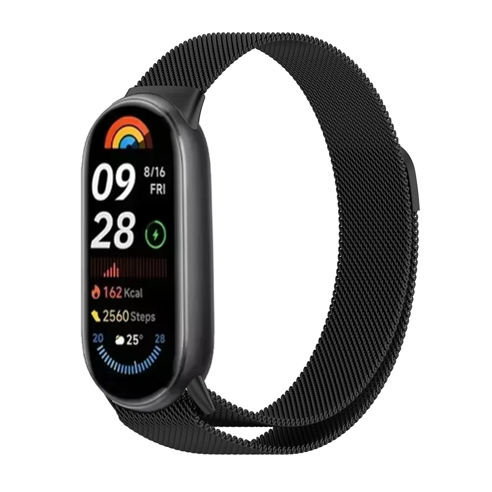 Ремешок «Миланская петля» для Xiaomi Smart Band 9, браслет для Mi Band 8/8, металлический браслет для Mi band 9, Аксессуары для браслета