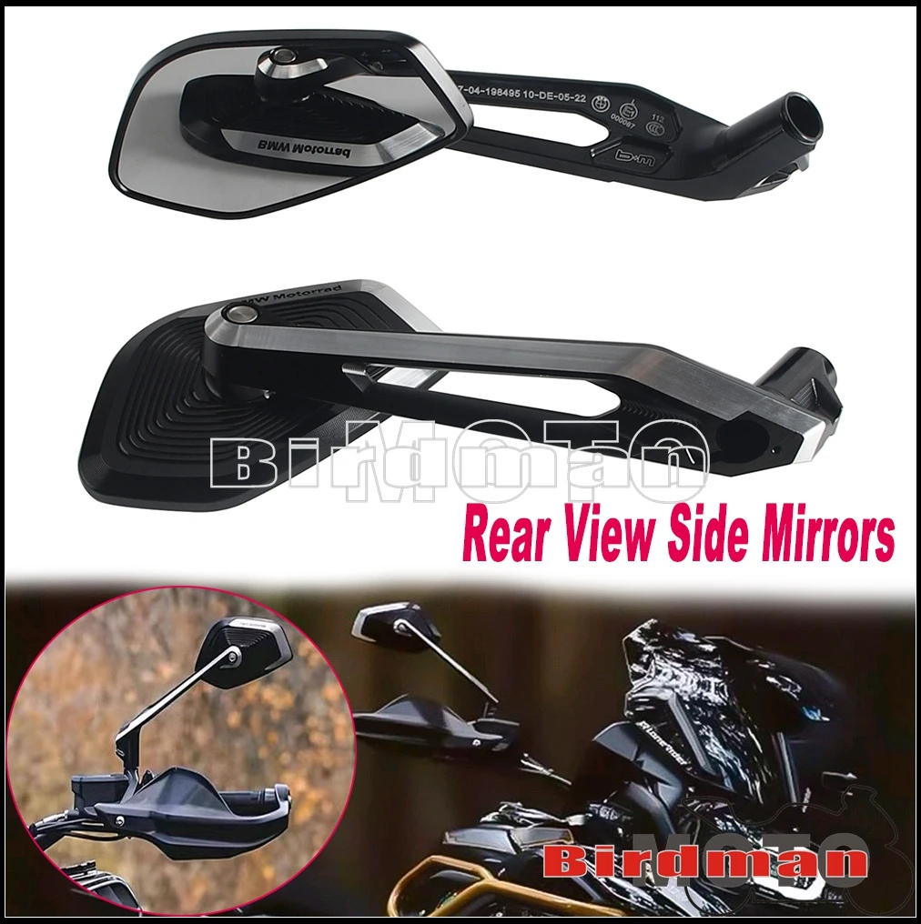 For BMW G650GS G310GS C400GT K1200R K1300R R1250GS R1200R F850GS S1000 XR ADV R NineT Motorcycle Rearview Rear View Side Mirrors