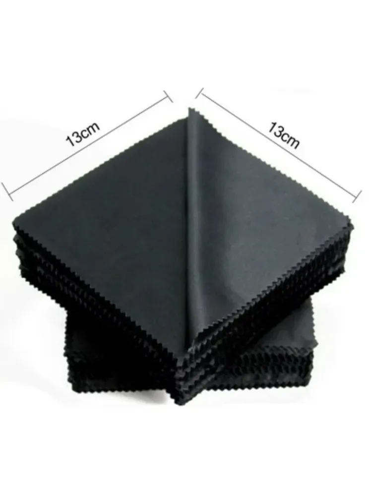 AliExpress juncture 20pcs/lot Black Microfiber Cycling Sunglasses Eyeglasses Cleaning Cloth 13*13cm Glasses Eyewear Clean Lens Cloth Accessories