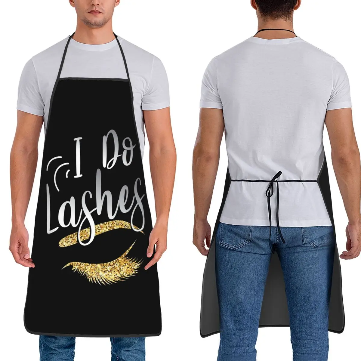 Funny Lashes Eyelash Lash Artists Aprons Chef Baking Tablier Sleeveless Bib Kitchen Cleaning Pinafore for Women Men Painting