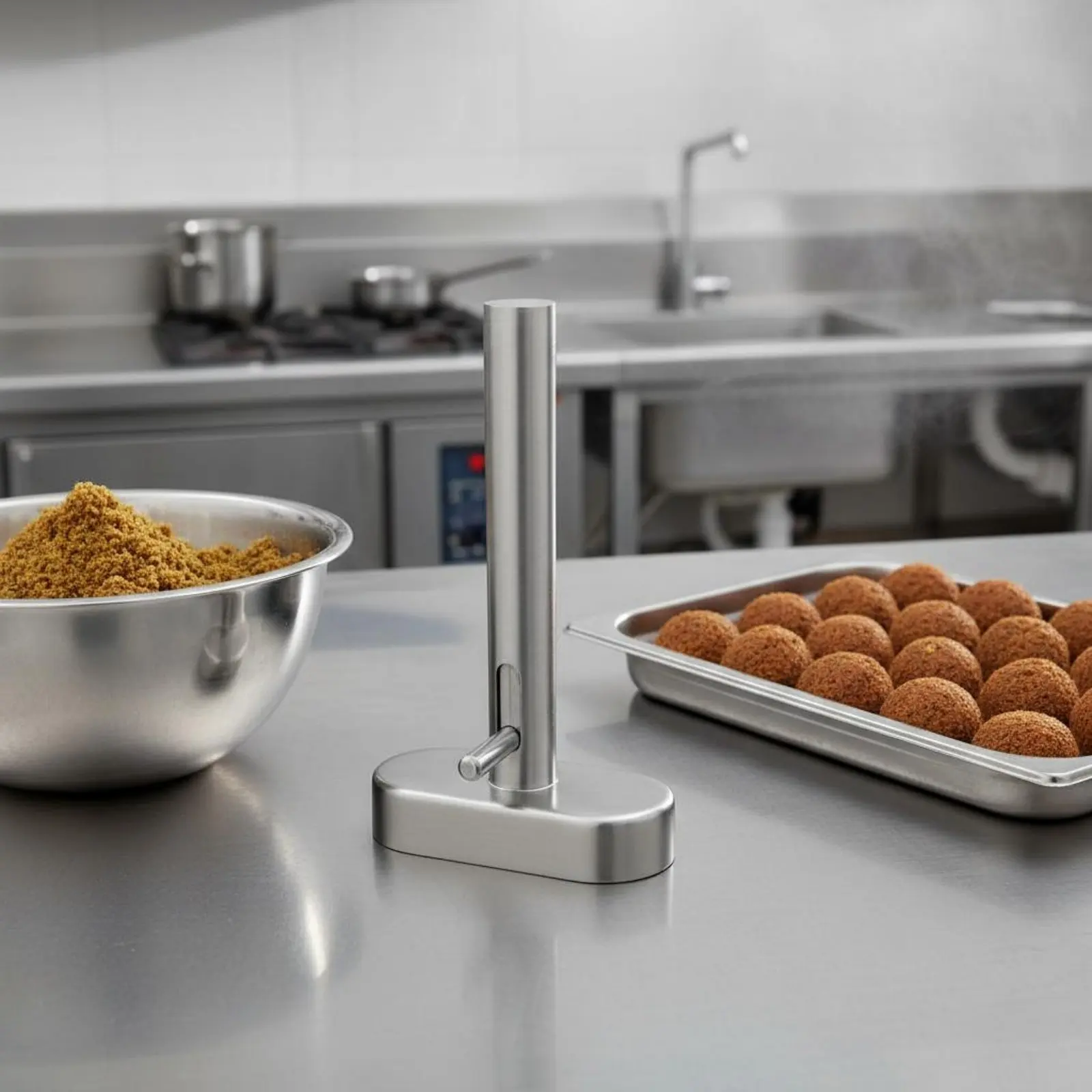 Falafel Mold Scoop Multi-Use Meatball Scoop Tool Falafel Mold Sturdy Food Prep Tool Dishwasher Safe for Restaurant