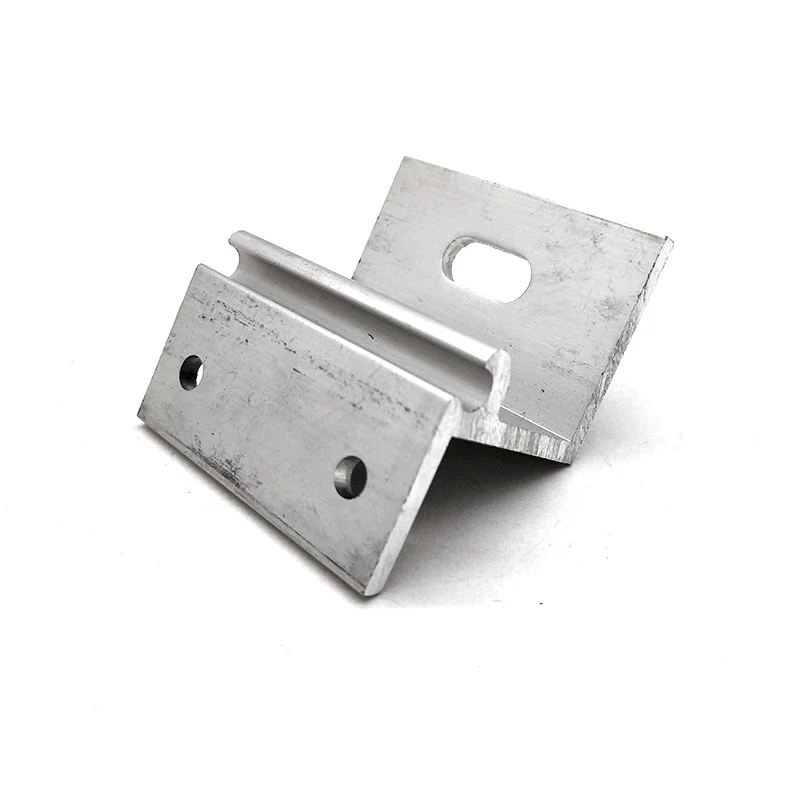 Customized Aluminium Mid Clamp Fixing Brackets Solar Panel Mounting Bracket