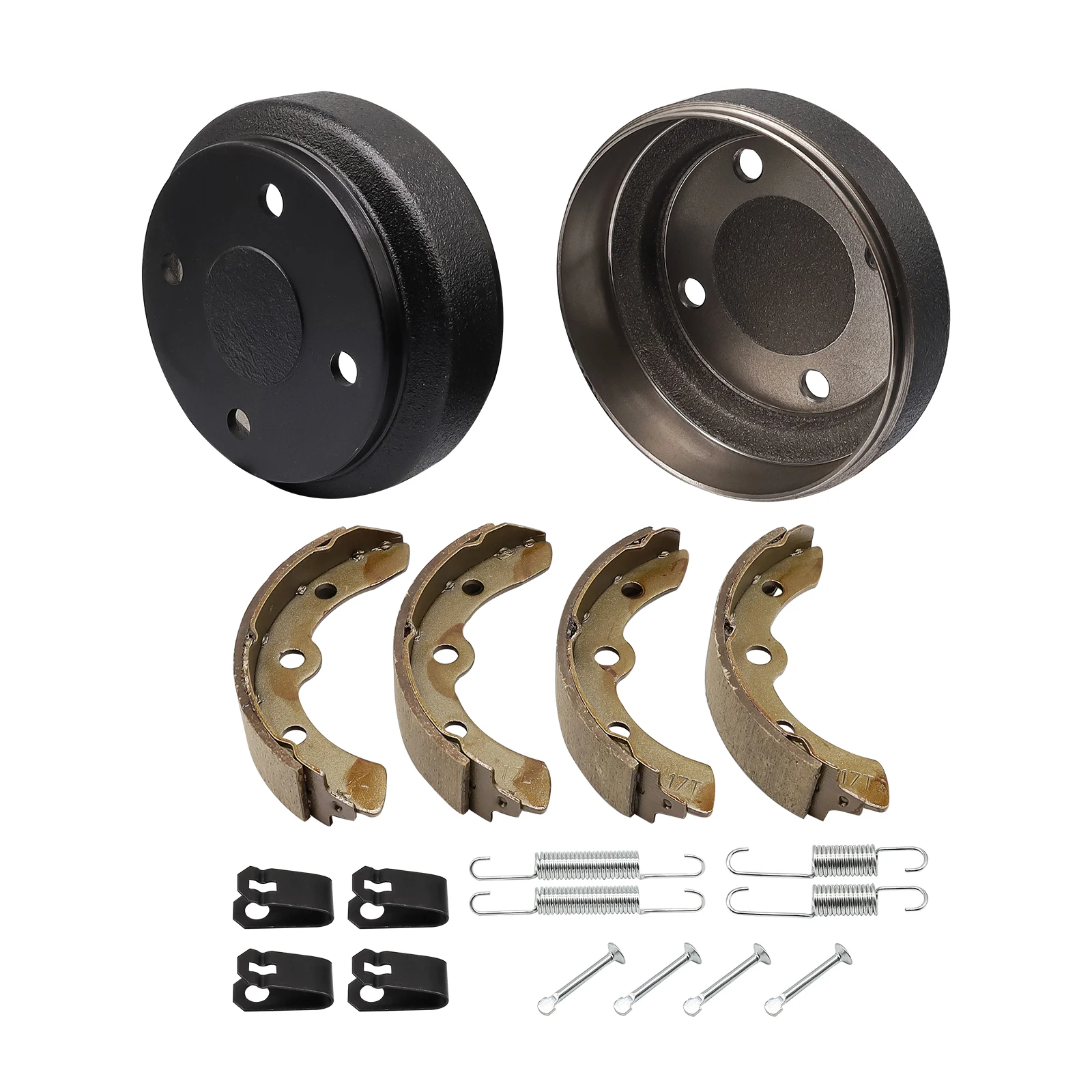 Club Car Golf Cart Brake Drums/Hub & Brake Shoes Spring Kit For DS 1995-Up&Precedent 2004-Up OEM 101791101 101823201 101816301