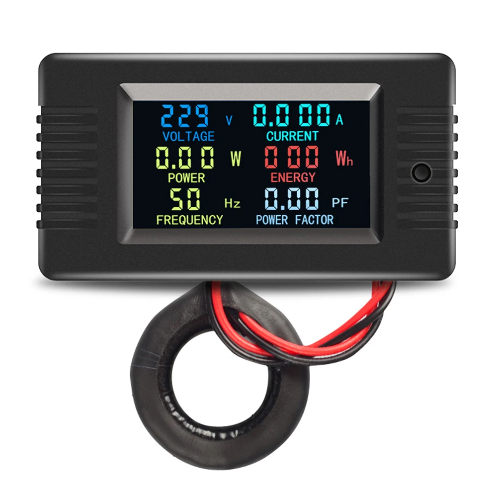 PZEM-022 AC 80-260V 0-100A 22000W Color Screen Multifunctional Power Detector Voltage And Current Meter Power Capacity Meter