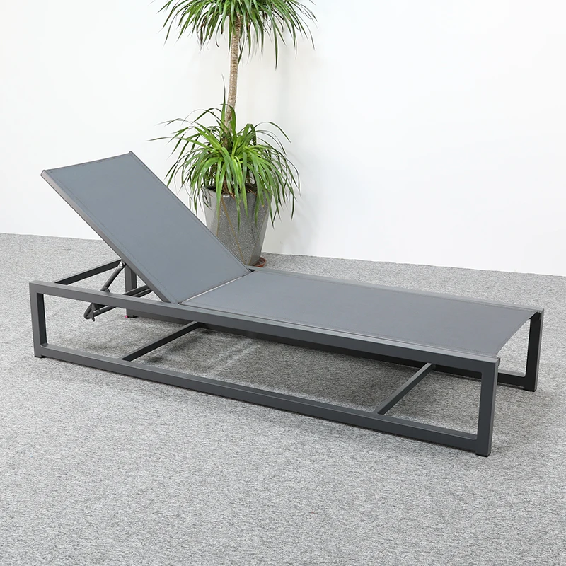 Garden Furniture  Aluminum Sunbed Beach Chair Outdoor Chair Sun Lounger Patio Furniture Chaise Lounge Outdoor Pool Lounge Chair view 5