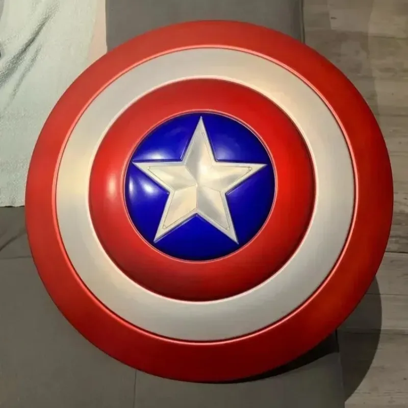 60cm Pełny Metalowy Tarcza Kapitana Ameryki Wersja Idealna Niepomalowane/Pomalowane Broń Cosplay Kostium 1/1 Rekwizyty na Imprezę