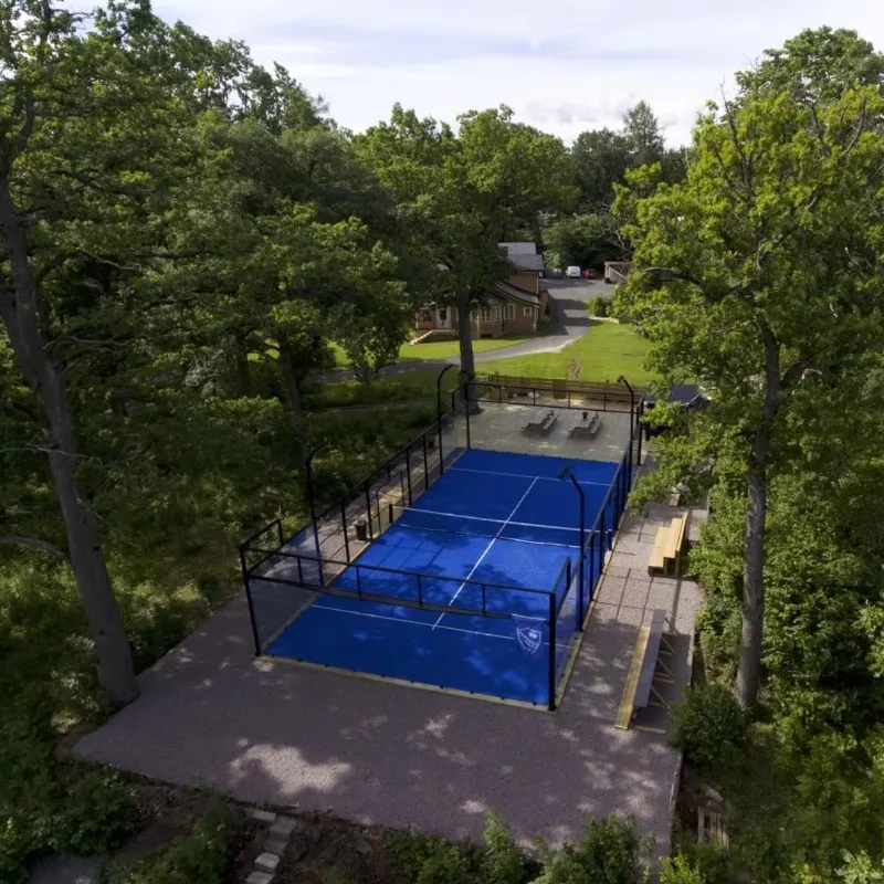 Paddel Court Grip Padel Sport Floor Panoramic Padel Tennis Court 20*10m  (Need Shipping by Sea,Inquiry Before Order)