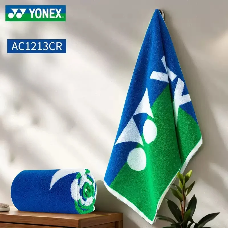 Спортивное полотенце YONEX для бадминтона, хлопковое полотенце для фитнеса и бега, впитывающее пот