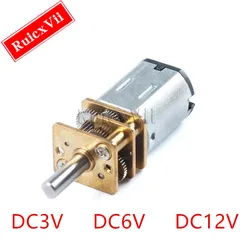 DC 3V/6V/12V N20 miniature metal gear motor with sprocket, DC motor 15/30/50/60/100/300/500/1000rpm GA12-N20 reduction motor