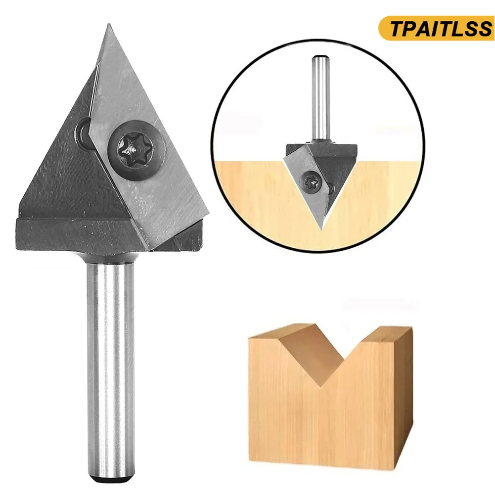 

Brand New Router Bit Milling For Engraving For Wood Replacement V-shaped Wood Woodworking 60 Degree Blades Carbide