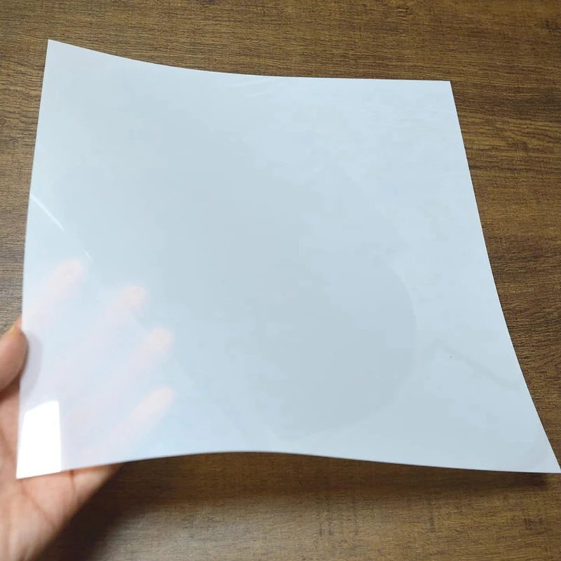 Feuille de mylar translucide lai70., cachets vierges en l'horloge, feuille de direction durable, facile à utiliser, 12 feuilles, 10mil, 12x12 po