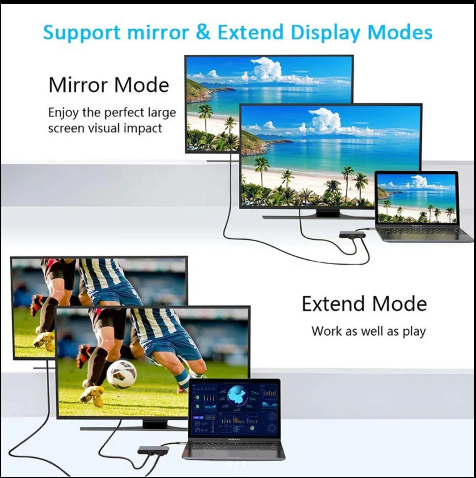 محطة إرساء من النوع C إلى HDMI VGA USB3.0 PD 4 في 1 #4